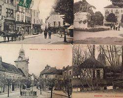 Carte postale et timbre 01